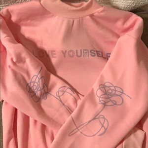 love yourself BTS sweatshirt